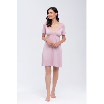 Babella Нощница Koszulka-Simone-Rowa-RowyV-59607-Różowy - Червен, размер XXXL