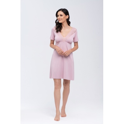 Babella Нощница Koszulka-Simone-Rowa-RowyV-59607-Różowy - Червен, размер XXXL