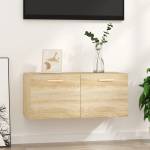 vidaXL Стенен шкаф, дъб сонома, 80x35x36, 5 см, инженерно дърво (812927)