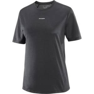 Salomon Дамска тениска Salomon Women's SHKout Core S/S Running shirt - Deep Black (916-3937-0113)