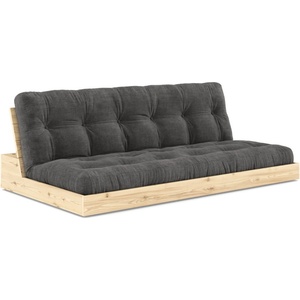 Karup Design Черен/антрацитен разтегателен диван от велур 196 cm Base - Karup Design (137101511)