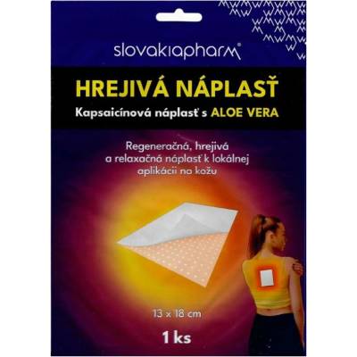 Slovakiapharm Hřejivá náplast s Aloe vera 13 × 18 cm 1 ks
