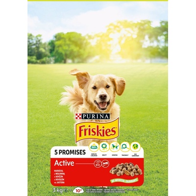 Friskies Active s hovädzím 3 kg