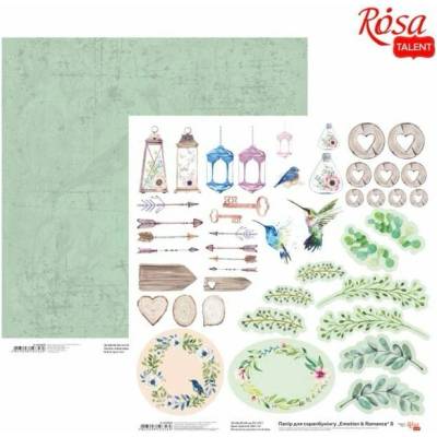 Rosa Papiere na scrapbooking 30.48 x 30.48 cm Emotion and Romance - No. 8