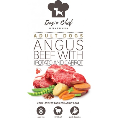 Dog's Chef Angus Beef With Sweet Potato & Carrot 0,5 kg