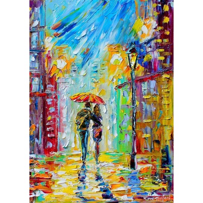 Enjoy - Puzzle Rainy Romance in the City - 1 000 piese