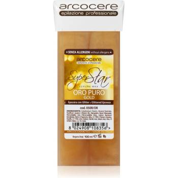 Arcocere Professional Wax Oro Puro Gold Епилиращ восък с блясък резервен пълнител 100ml