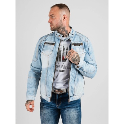 Cipo & Baxx pánska bunda CJ299 BLUE modrá