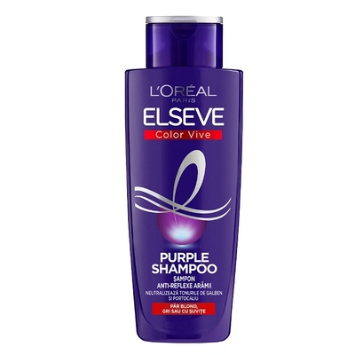 L'Oréal Шампоан L'Oreal Paris Elseve Color Vive Purple, За руса/сива коса, 200 мл (713592)