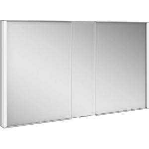 KEUCO Royal Match - Огледален шкаф с LED осветление, вграден, 120x70x15 см, сребрист анодиран 12814171311 (12814171311)
