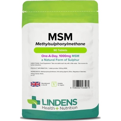Lindens Health + Nutrition MSM 1000 mg 90 tablet