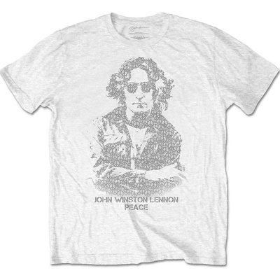 John Lennon tričko Peace biele