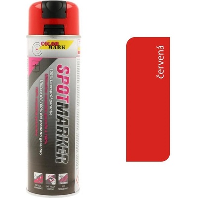 Color-Mark Spotmarker fluorescenčná červená 500ml - dočasný značkovací sprej