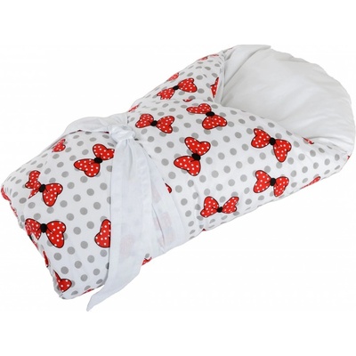 JAN peří zavinovačka Dráček Minnie mašle na bílé