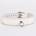Devil Sticks Patent Leather Collar with Lamb Leather Backing White
