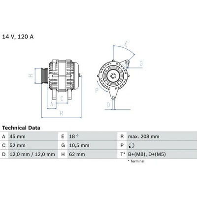 generátor BOSCH 0 986 049 400