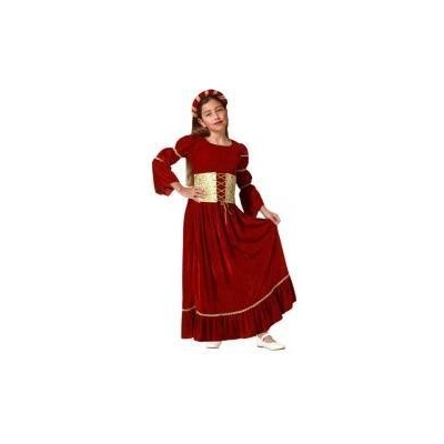 BigBuy Carnival Маскировъчен костюм за деца Средновековна царица Размер 3-4 години