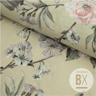 Španělska Loneta - Violet Flower Pattern