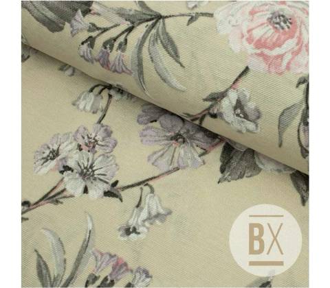 Španělska Loneta - Violet Flower Pattern