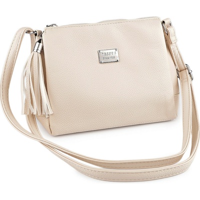 Prima-obchod kabelka crossbody 20x17 cm 16 krémová světlá