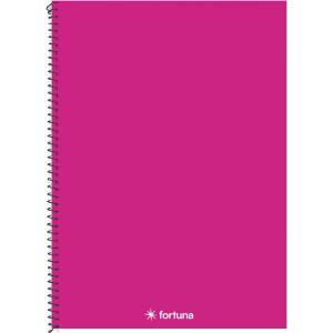 Fortuna Спирална тетрадка FORTUNA Monocolor A/4 70 листа магента 01.08675 (01.08675)