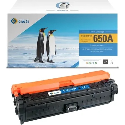 Compatible КАСЕТА ЗА HP Color Laserjet CP5520 - /650A/ - CE270A - Black - PN NT-CH270FBK - G&G (100HPCE270AG)