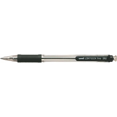 uni Химикалка, 0, 4 мм, с бутон, UNI "SN-101 Laknock Fine", черна 530303000 (530303000)
