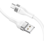Lito Кабел за данни с USB конектори, Type-C 60W, 1.2m - Lito (LD02) - Бял
