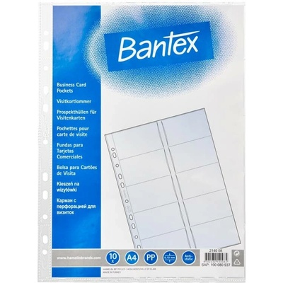 Bantex Vložka do vizitkáře A4 10 ks