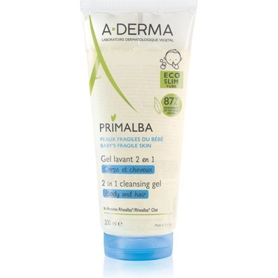 A Derma Primalba Baby mycí gel na tělo a vlasy pro děti 200 ml