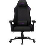LORGAR CHA41, Ergonomic Gaming Chair Advanced, premium anti-stain fabric, Black/purple (LRG-CHA41-BK-PR)