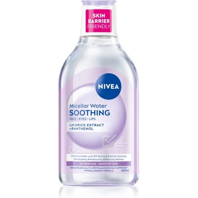Nivea Micellar Soothing мицеларна почистваща вода за чувствителна кожа на лицето 400ml