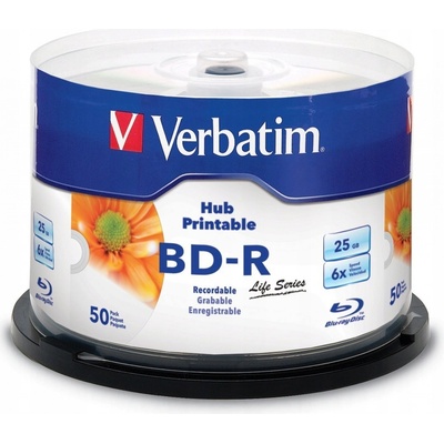 Verbatim BD-R 25GB 6x, 50ks