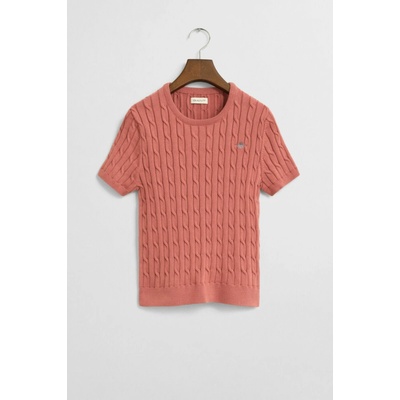 Gant Stretch Cotton Cable Ss C-neck Faded Brick – Zbozi.Blesk.cz