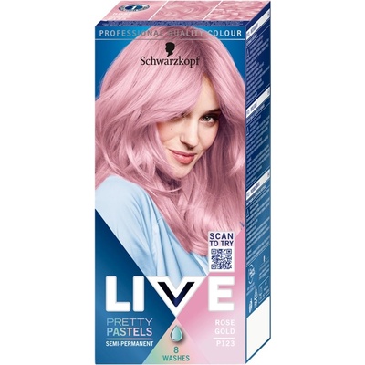 Schwarzkopf Live Ultra Brights barva na vlasy Rose Gold P123