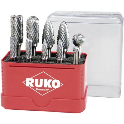 RUKO 116002 frézovacie kolík tvrdokov Vonkajší Ø 6 mm Ø hriadeľa 6 mm 10-dielna