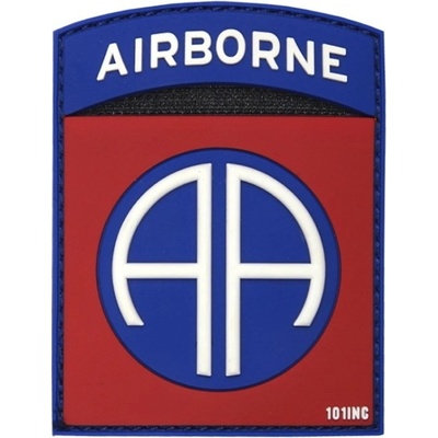 101INC Nášivka 3D plastová AIRBORNE 82nd BAREVNÁ