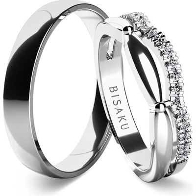 Bisaku Snubní Melba BIS B3564812WG Stříbrná