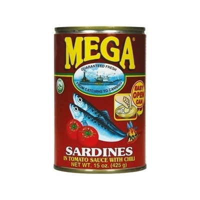 Mega sardinky v paradajkovej omáčke s chilli 425 g