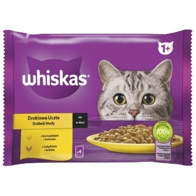 Whiskas Drůbeží ve šťávě 4 x 85 g