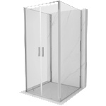 Mexen Exo-B Duo 3S 3-стенна душ кабина с отваряща се врата 110 x 110 см, прозрачна, (814-110-110-01-00-3S)
