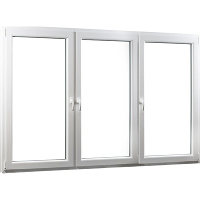 SKLADOVÉ-OKNÁ.sk Trojkrídlové plastové okno so stĺpikom REHAU Smartline+ 2060 x 1540