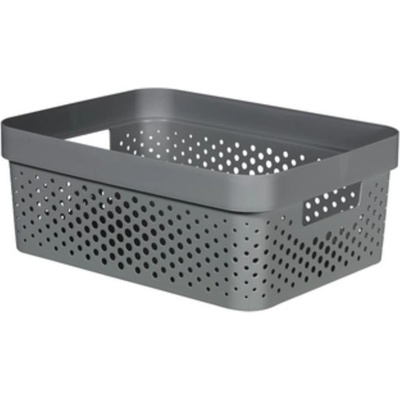 CURVER INFINITY 11L 36 x 27 x 14 cm, recyklovaný plast, tmavo sivý 04750-G43