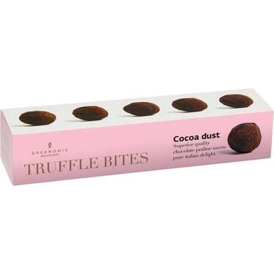Greenomic Truffle Bites Cocoa Dust Čokoládové lanýže v kakau 53 g