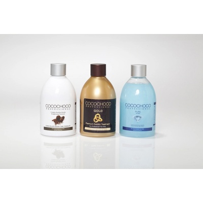 Cocochoco Brazílsky Keratín Original + Pure + Gold 3 x 250 ml