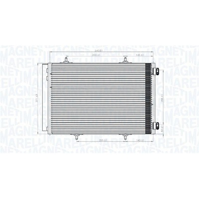 Kondenzátor, klimatizace MAGNETI MARELLI 350203822000
