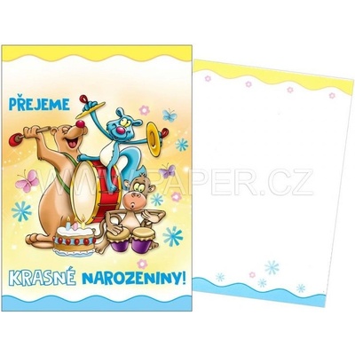 Přání k narozeninám dětské KBX 01130-0069