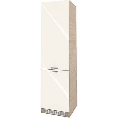 ИРИМ Колонен кухненски шкаф за вграден хладилник Сити МФ-Крийм гланц-11-50 60 см