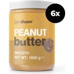 GymBeam Фъстъчено масло 6 x 1000 g гладко