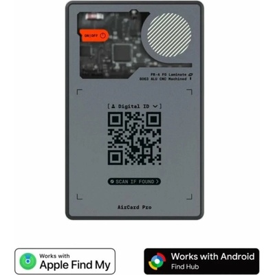 Rolling Square AirCard Pro Dual (Apple, Android) (ACP03R) sivý